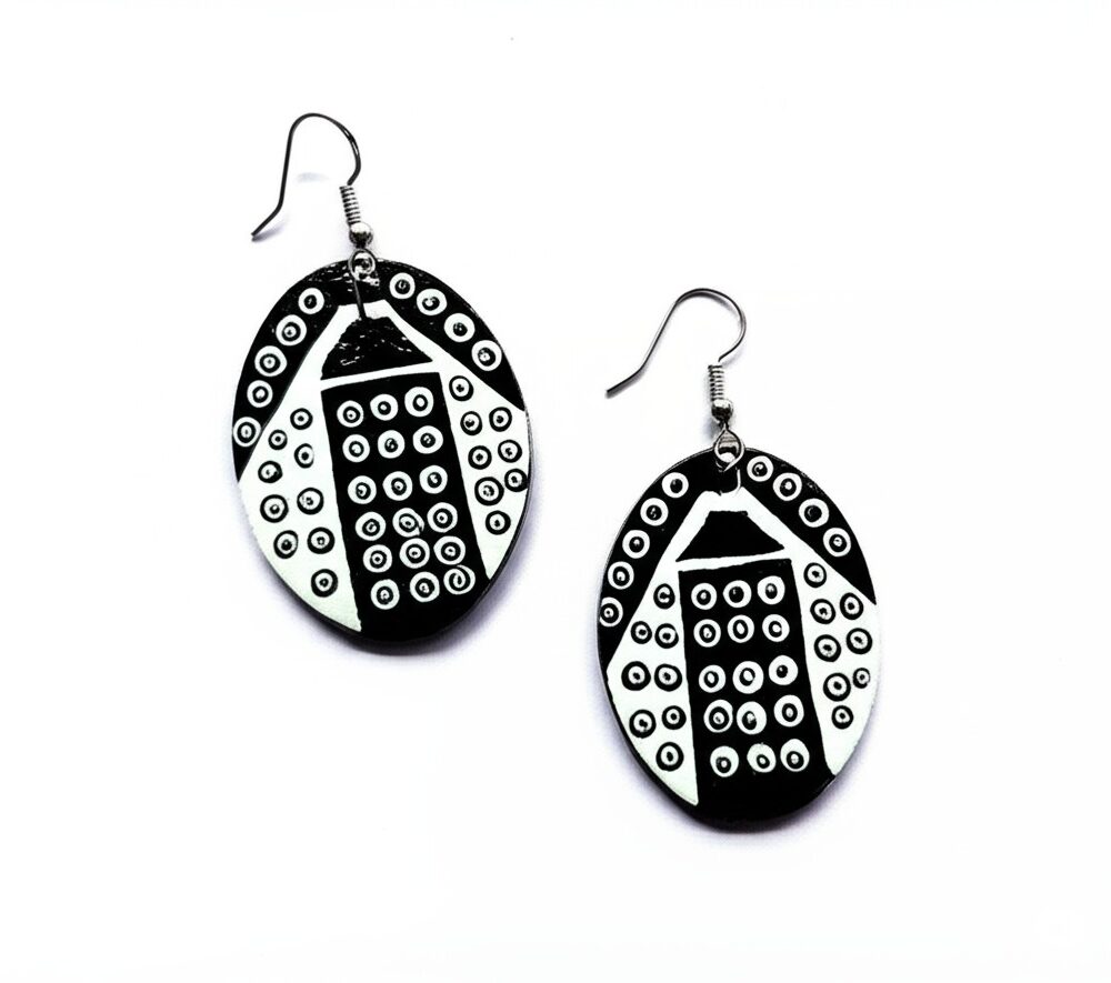 Spotted Mbadada Earrrings