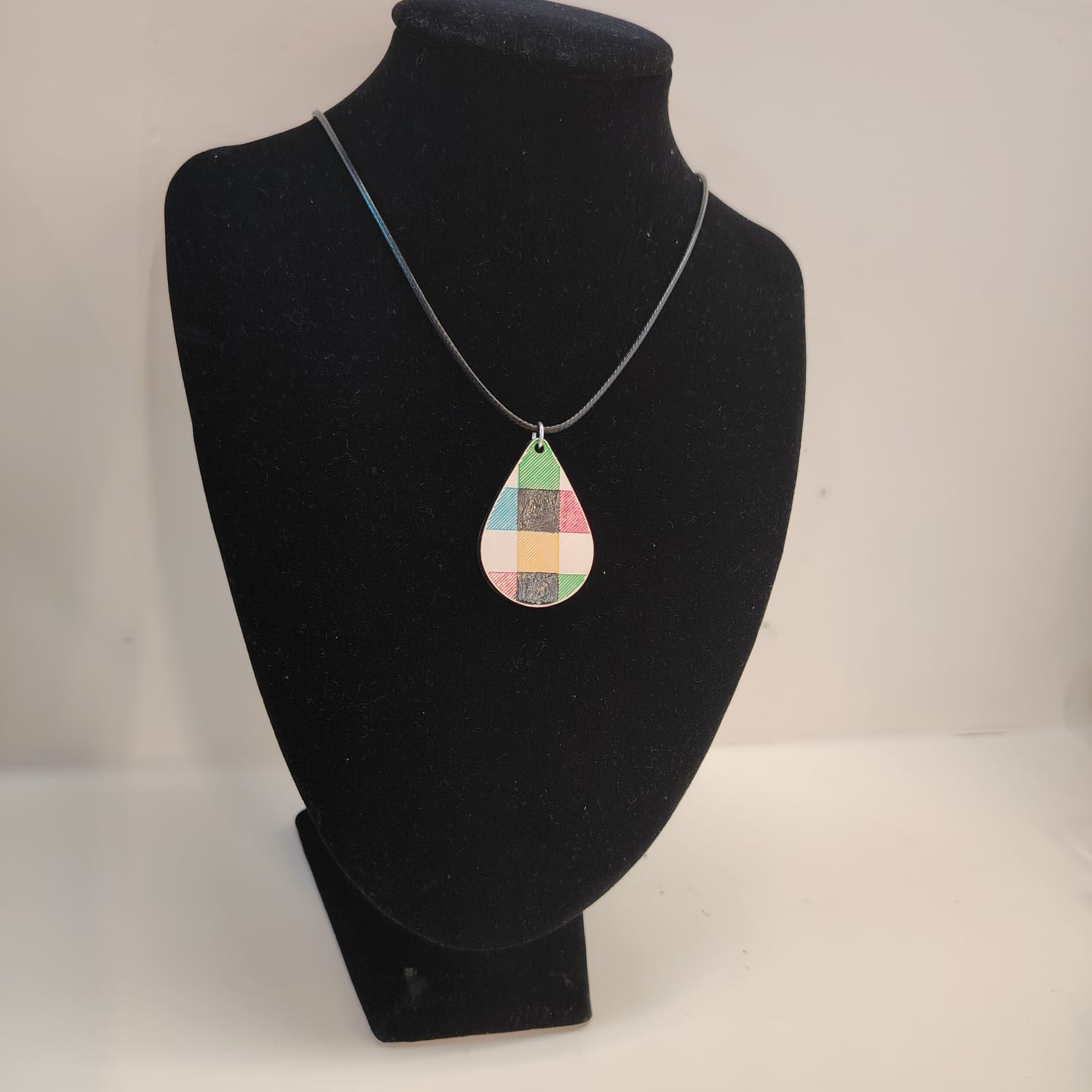 Textile Tea Drop Pendant