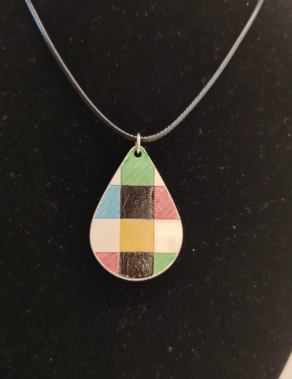 Textile Tea Drop Pendant - Image 2