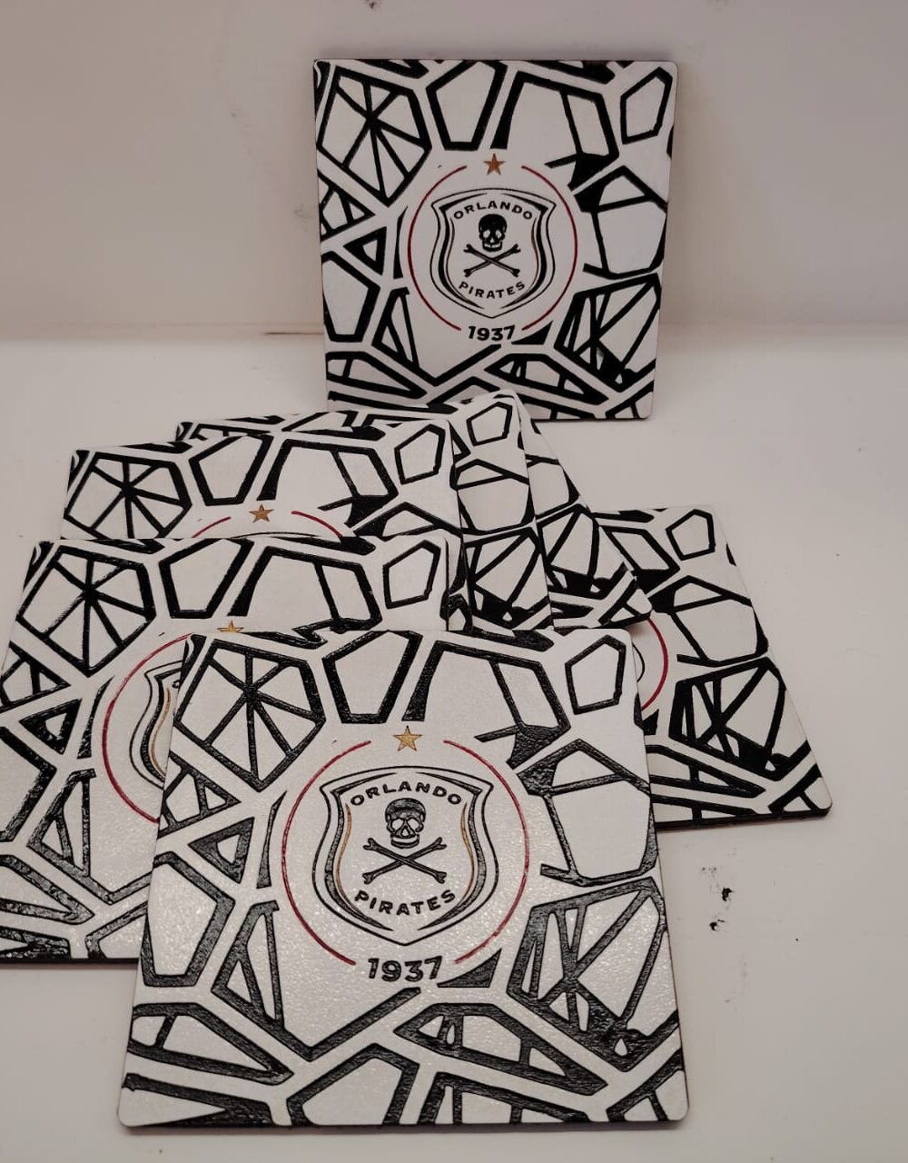 Bucs Coasters (B/W) - Image 2