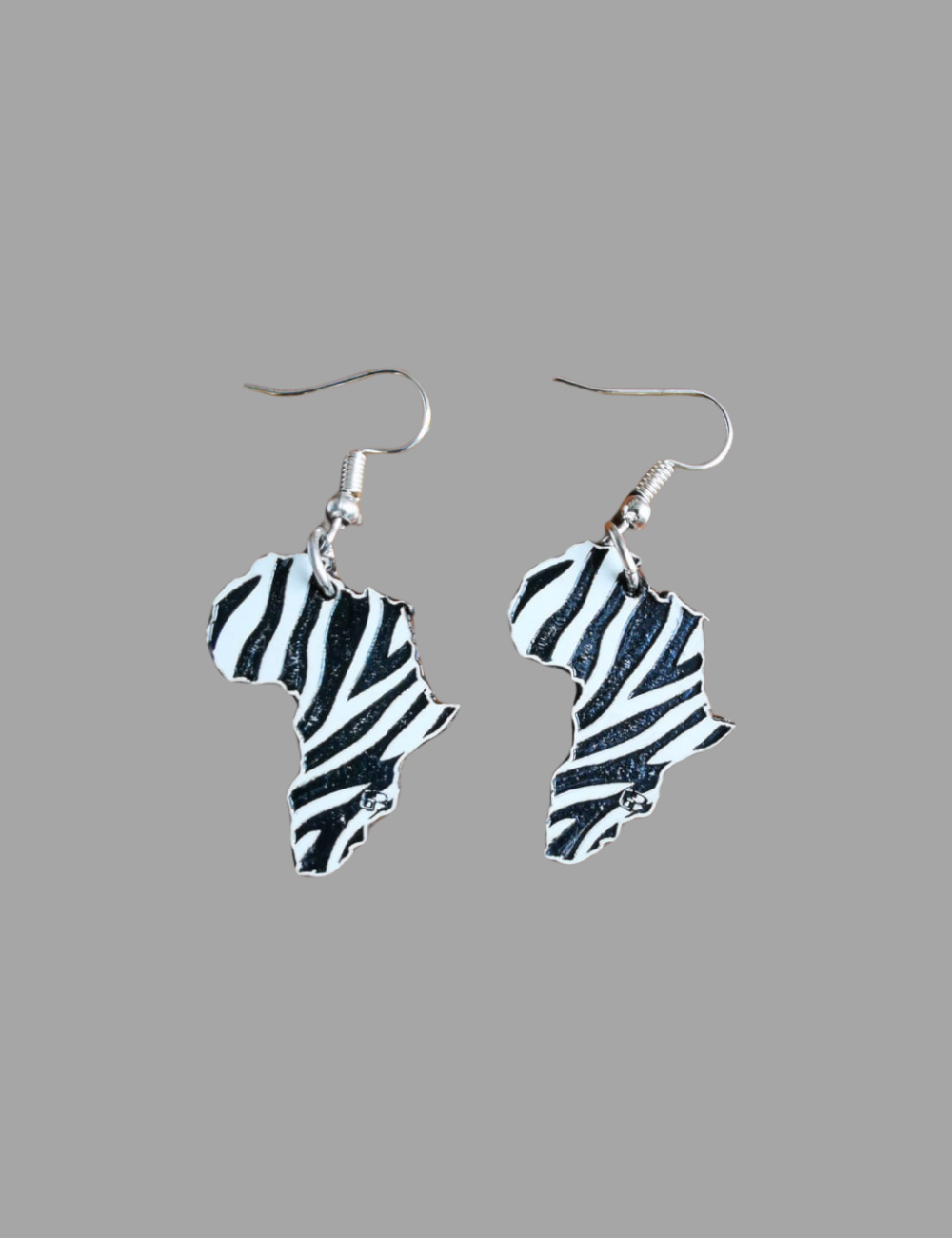 African Zebra Earrings