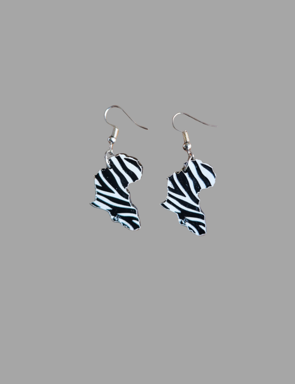 African Zebra Earrings - Image 4