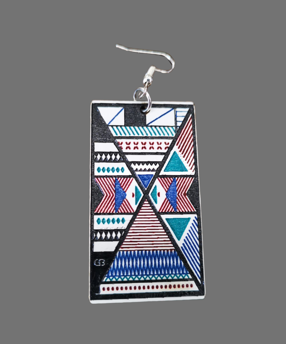 Vibrant Ndebele Geometric Drops - Image 2
