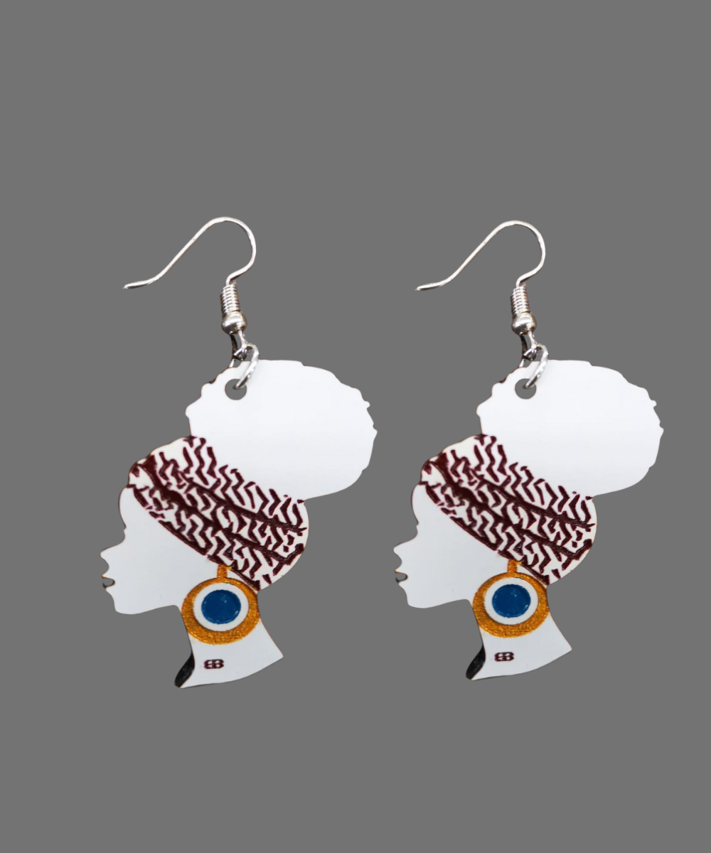 White African Queen Earrings - Image 4
