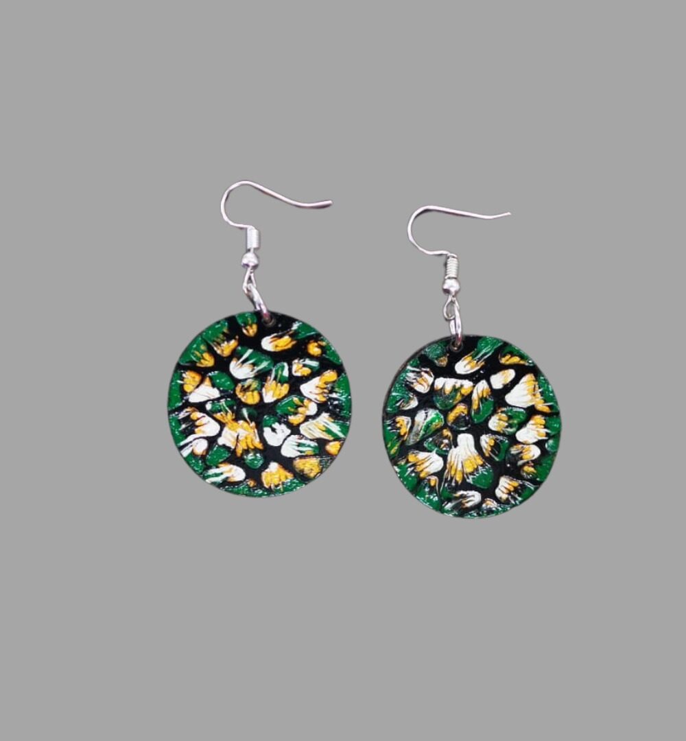 Green Gold Harmony Earrings