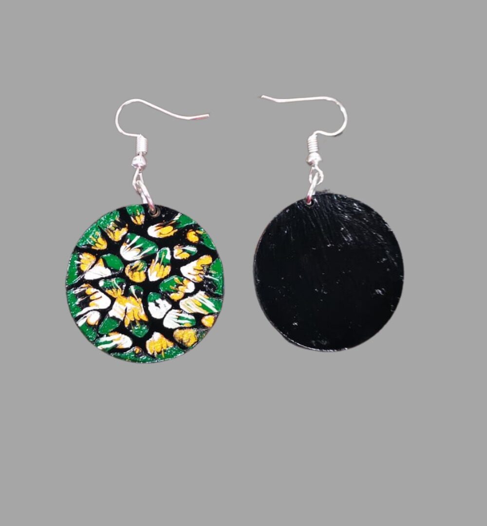 Green Gold Harmony Earrings - Image 3