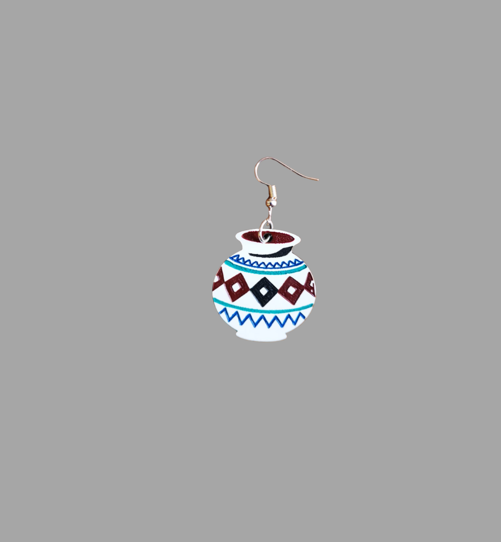 Ingqayi Essence – Clay Pot-Inspired African Earrings - Image 2