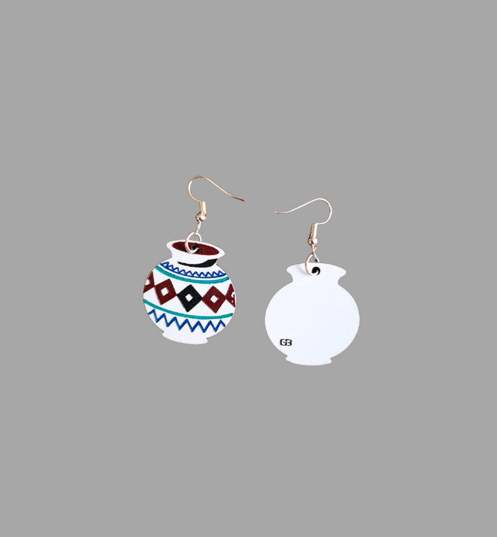 Ingqayi Essence – Clay Pot-Inspired African Earrings - Image 3